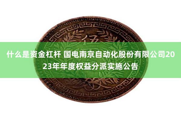 什么是资金杠杆 国电南京自动化股份有限公司2023年年度权益分派实施公告