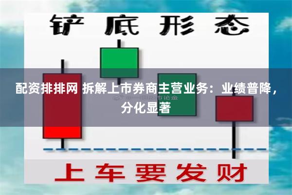 配资排排网 拆解上市券商主营业务：业绩普降，分化显著