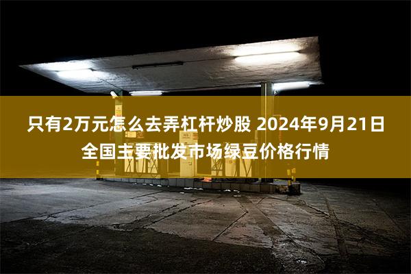 只有2万元怎么去弄杠杆炒股 2024年9月21日全国主要批发市场绿豆价格行情