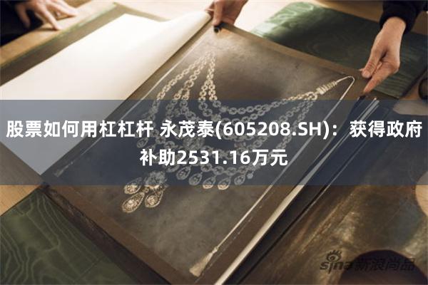 股票如何用杠杠杆 永茂泰(605208.SH)：获得政府补助2531.16万元