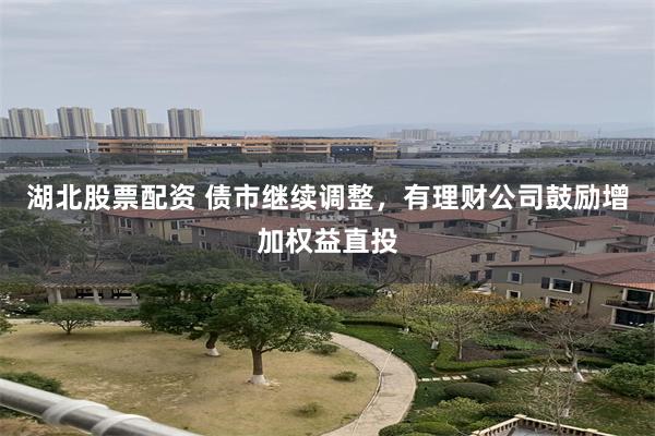 湖北股票配资 债市继续调整，有理财公司鼓励增加权益直投